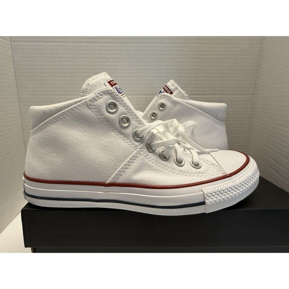 Converse Chuck Taylor Sz 8.5 All Star Madison Mid White Women's Lace up New - Picture 6 of 15